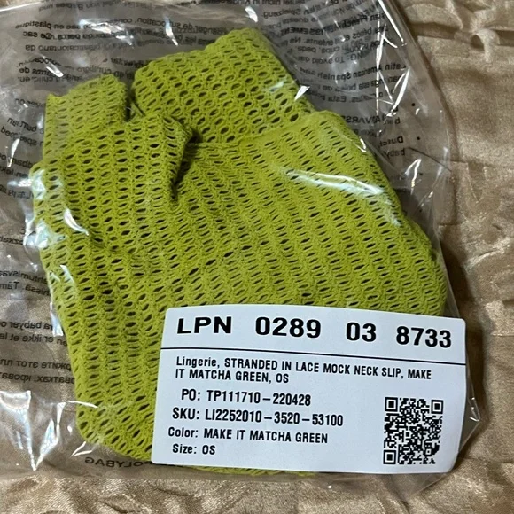 Matcha Green Mock Neck Slip - Picture 2 of 3